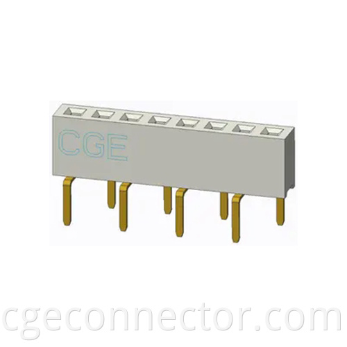 DIP Vertical type Single row Female Header Connector